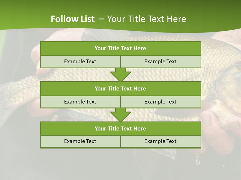 A Person Holding A Fish In Their Hands PowerPoint Template