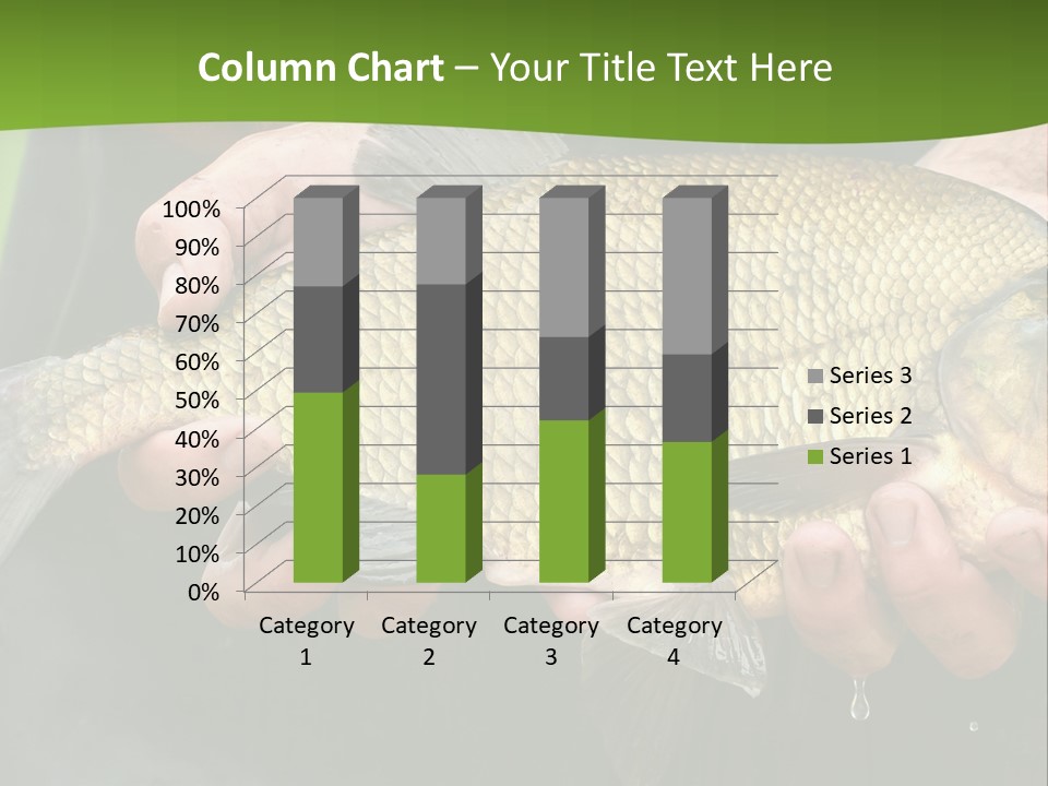 A Person Holding A Fish In Their Hands PowerPoint Template