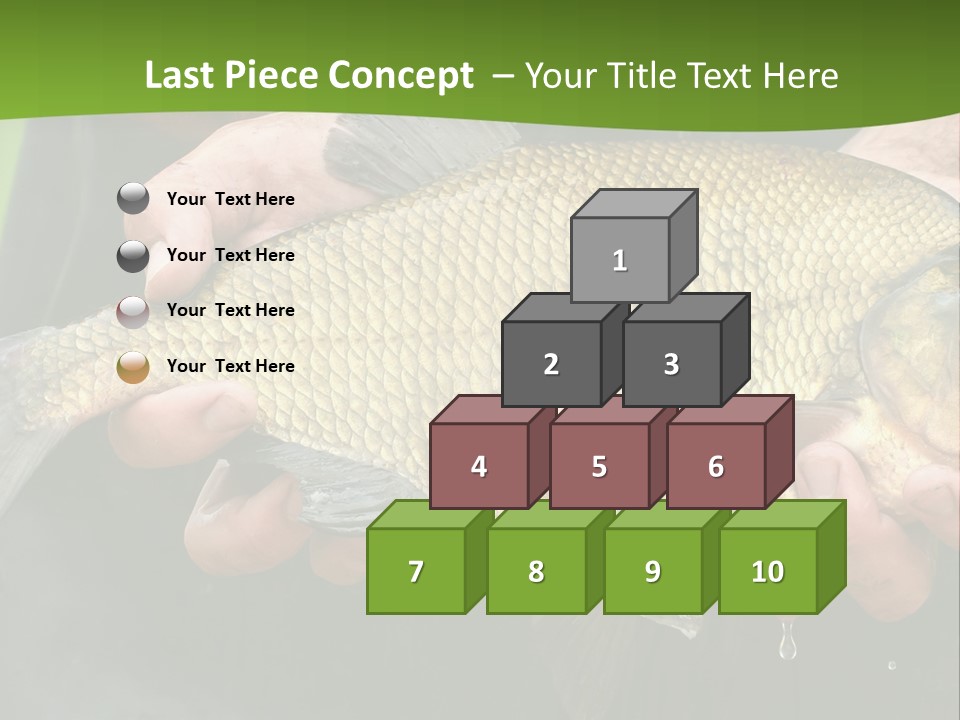 A Person Holding A Fish In Their Hands PowerPoint Template