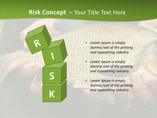 A Person Holding A Fish In Their Hands PowerPoint Template