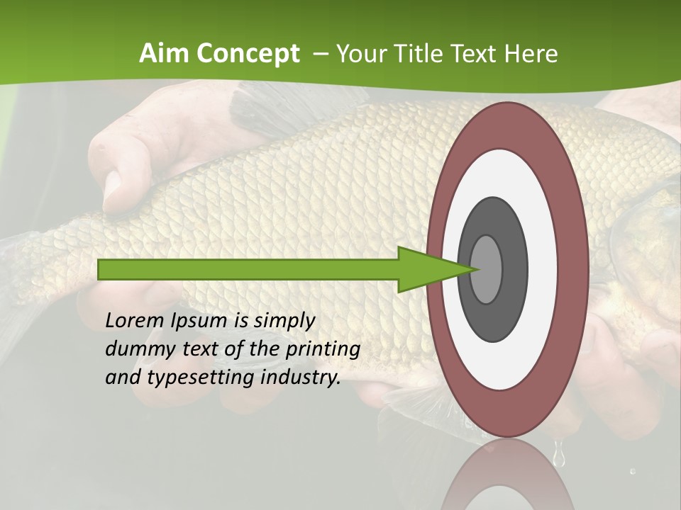 A Person Holding A Fish In Their Hands PowerPoint Template