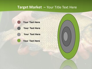 A Person Holding A Fish In Their Hands PowerPoint Template