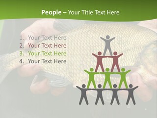 A Person Holding A Fish In Their Hands PowerPoint Template