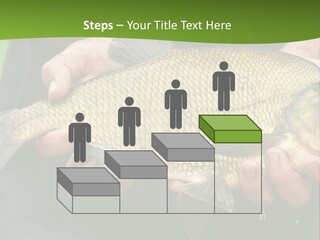 A Person Holding A Fish In Their Hands PowerPoint Template