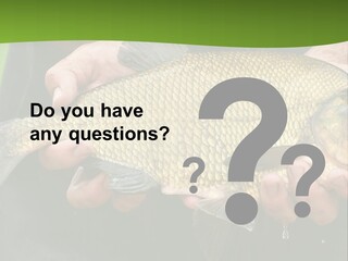 A Person Holding A Fish In Their Hands PowerPoint Template