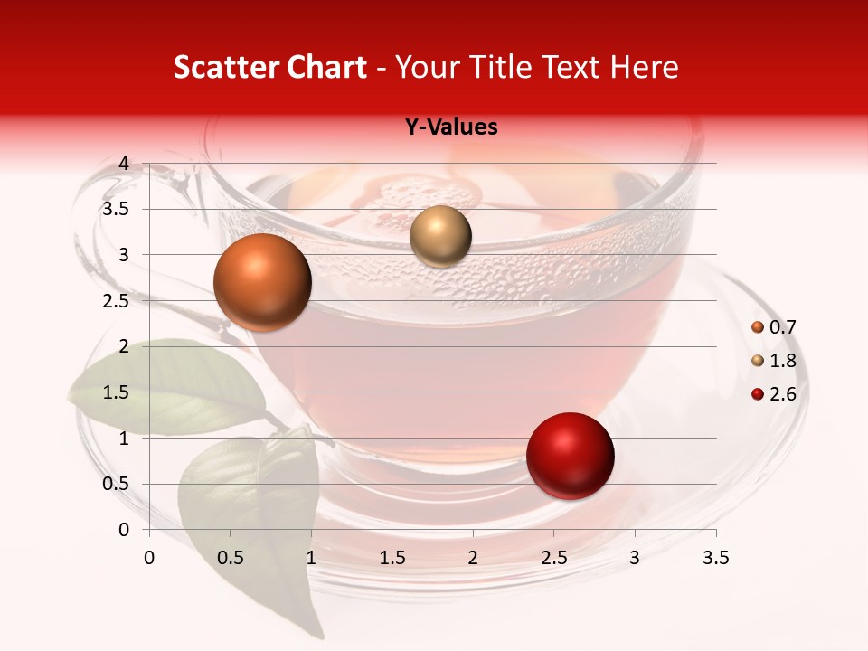 A Cup Of Tea With A Leaf On A Saucer PowerPoint Template