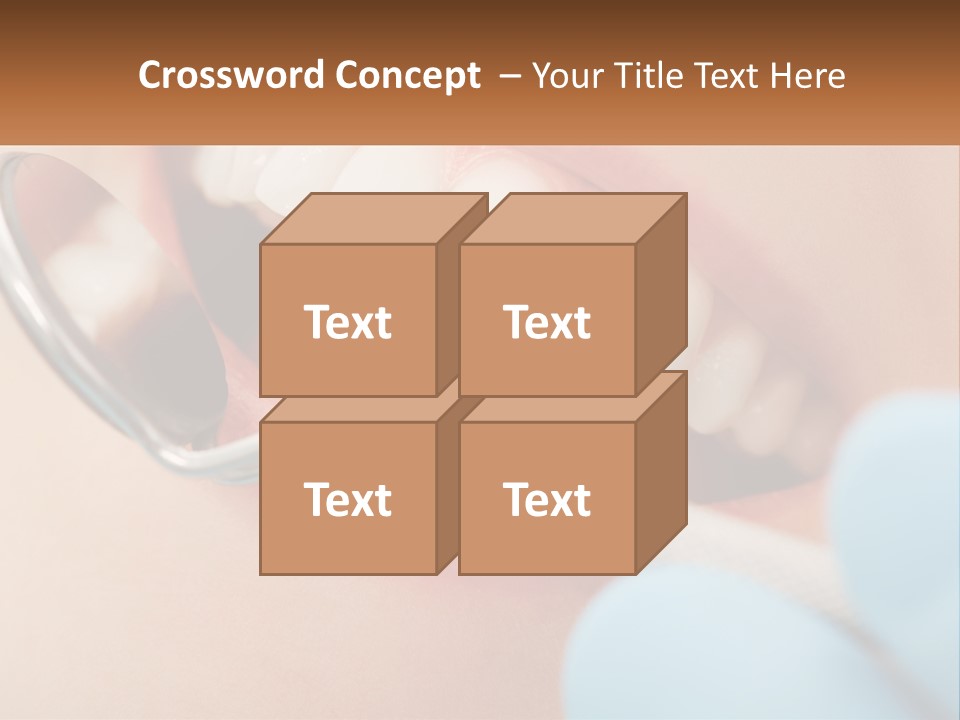 A Person With A Toothbrush In Their Mouth PowerPoint Template