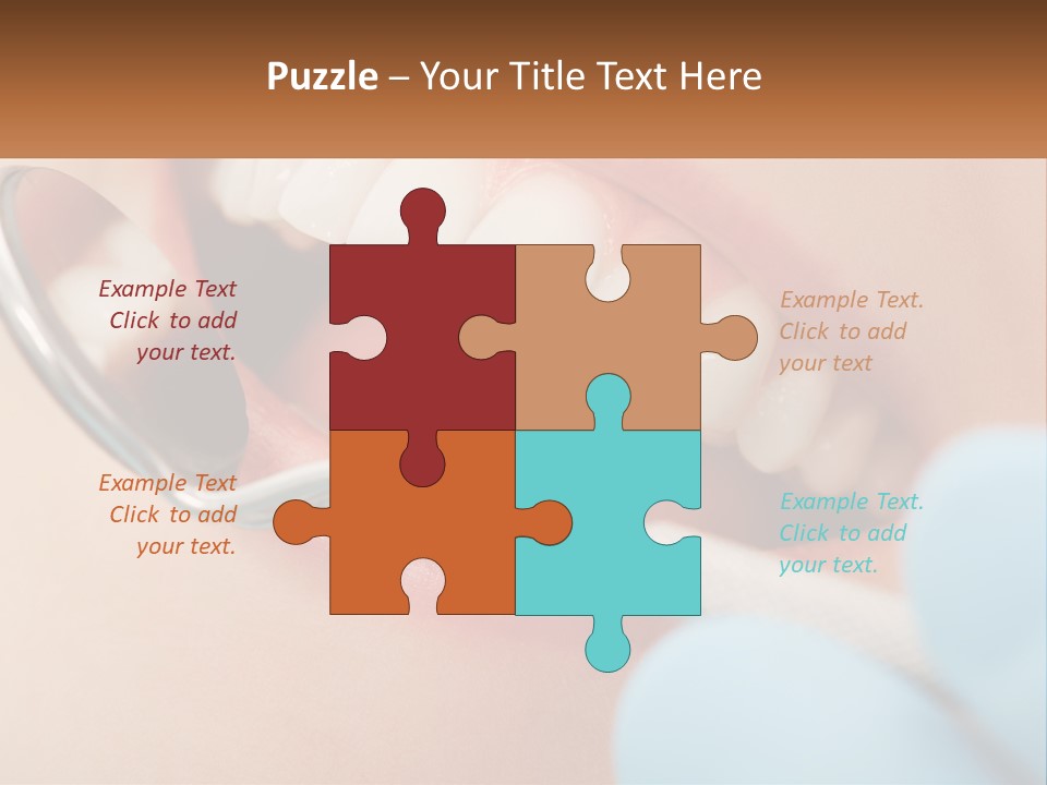 A Person With A Toothbrush In Their Mouth PowerPoint Template