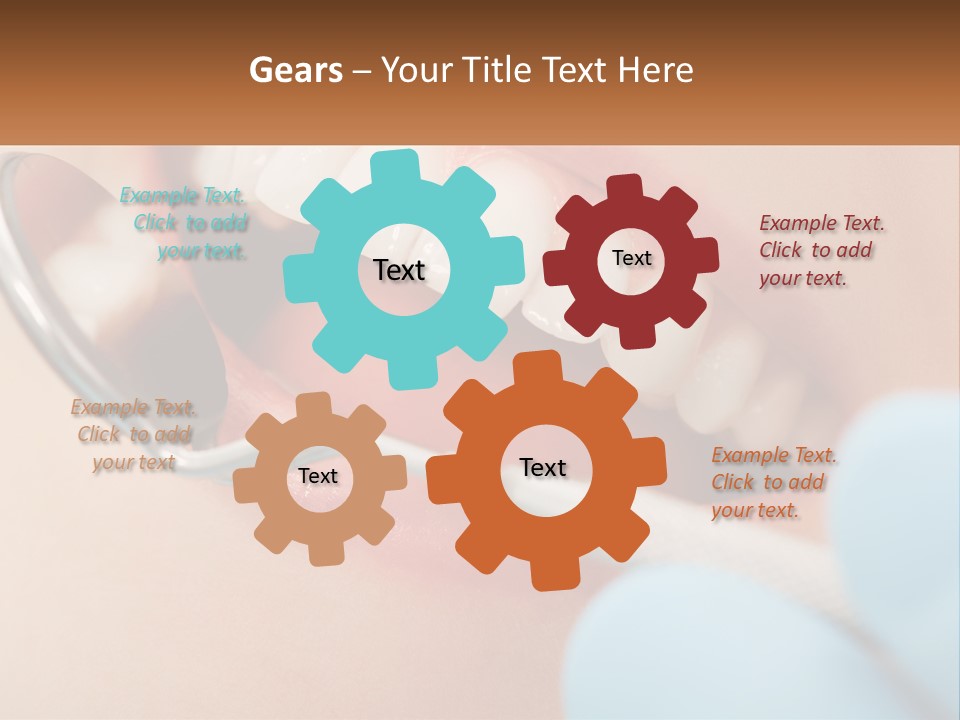 A Person With A Toothbrush In Their Mouth PowerPoint Template