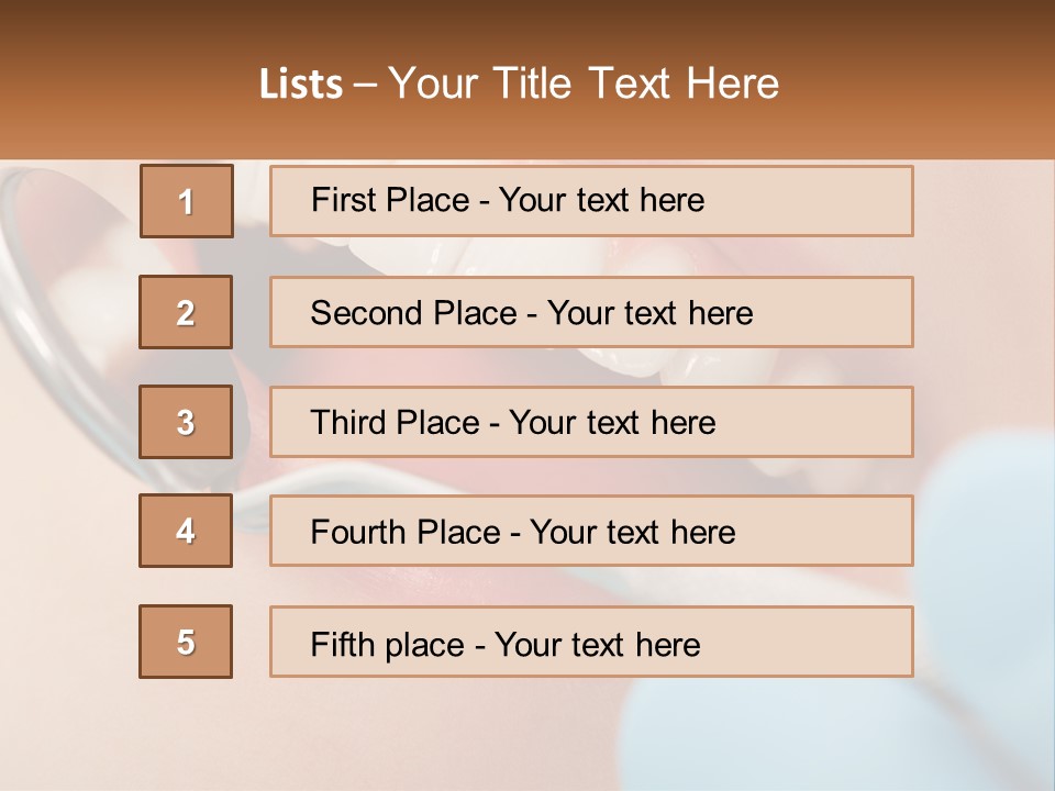 A Person With A Toothbrush In Their Mouth PowerPoint Template