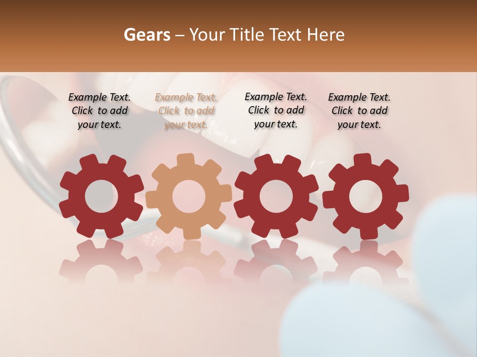 A Person With A Toothbrush In Their Mouth PowerPoint Template