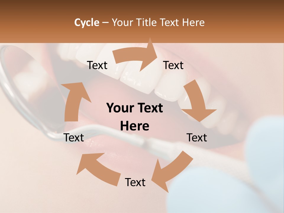 A Person With A Toothbrush In Their Mouth PowerPoint Template