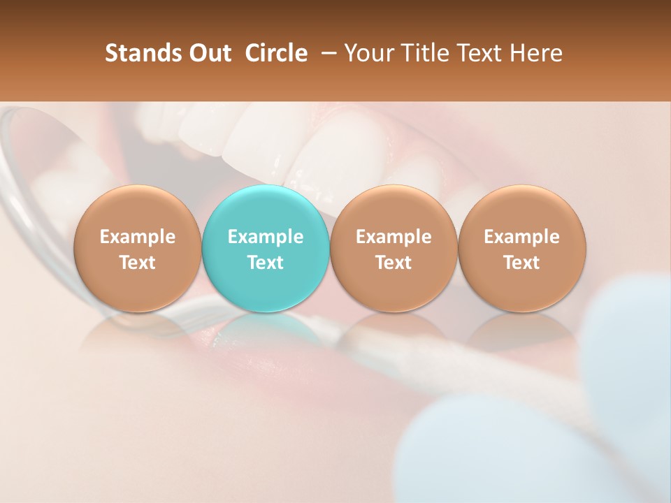 A Person With A Toothbrush In Their Mouth PowerPoint Template