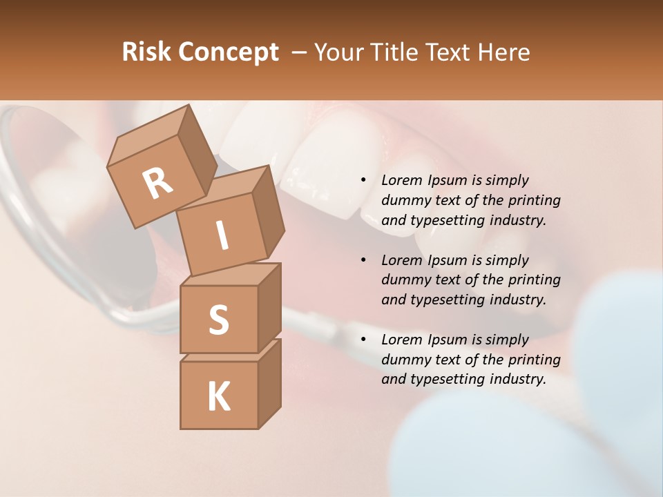 A Person With A Toothbrush In Their Mouth PowerPoint Template