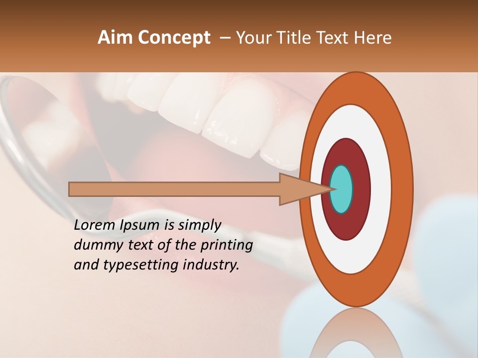 A Person With A Toothbrush In Their Mouth PowerPoint Template