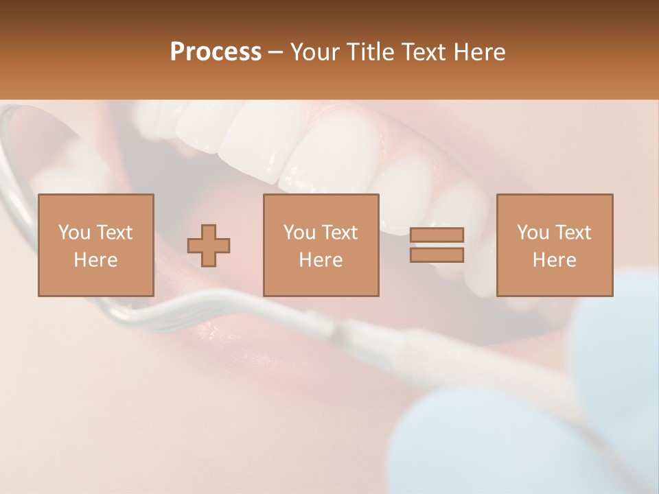 A Person With A Toothbrush In Their Mouth PowerPoint Template