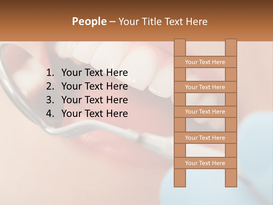 A Person With A Toothbrush In Their Mouth PowerPoint Template
