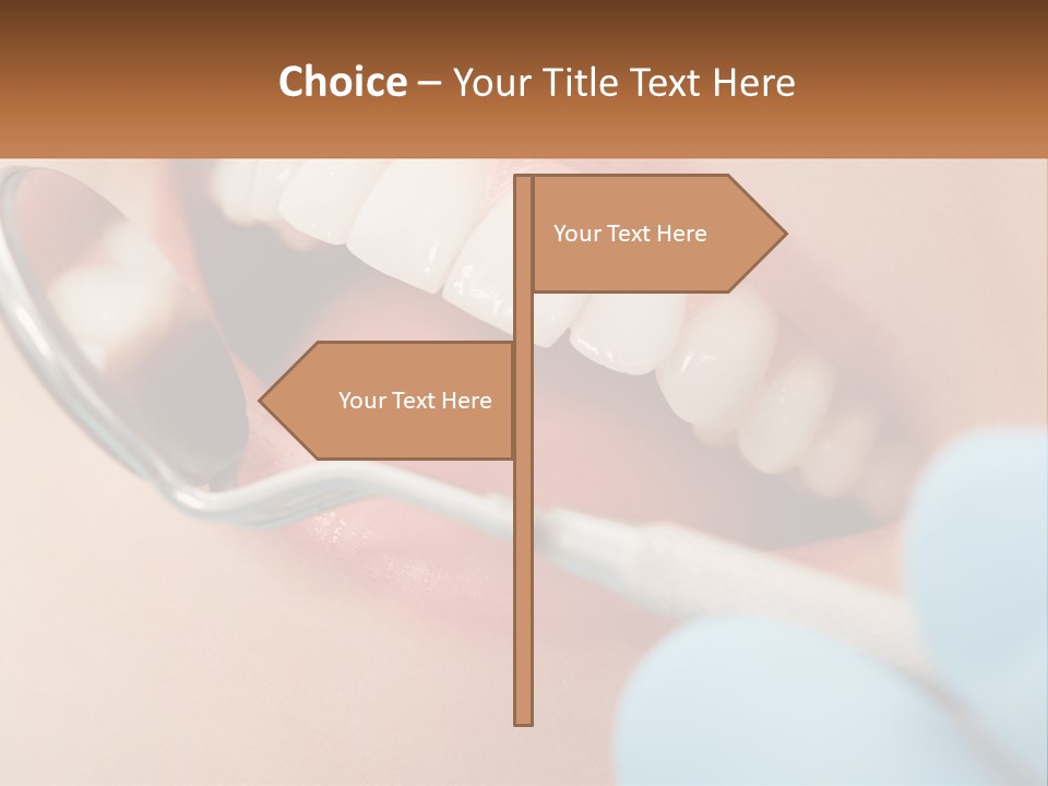 A Person With A Toothbrush In Their Mouth PowerPoint Template