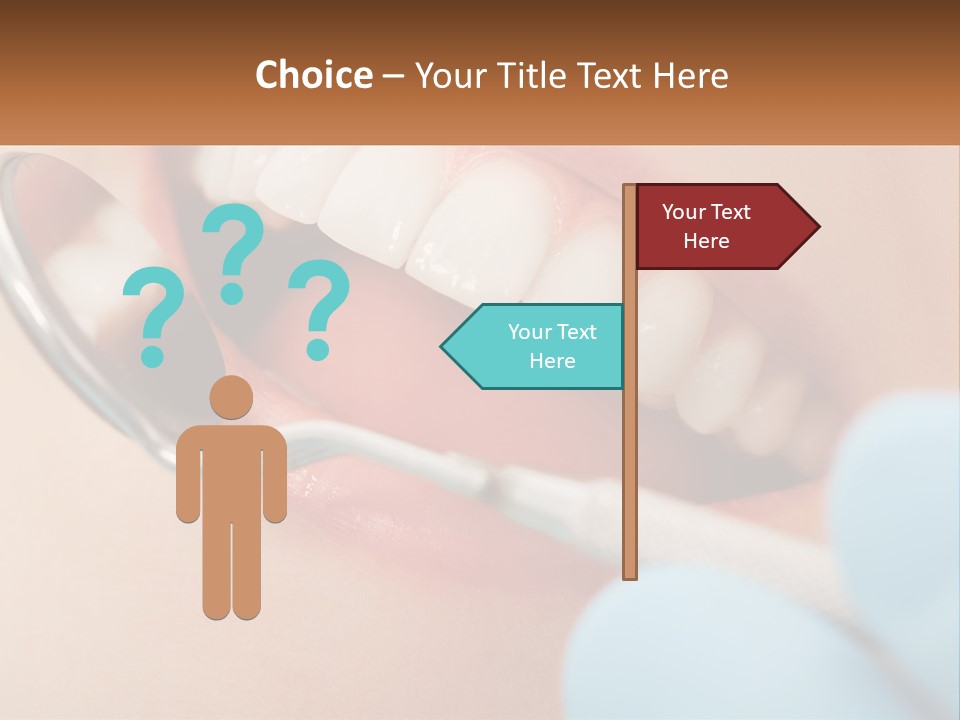 A Person With A Toothbrush In Their Mouth PowerPoint Template