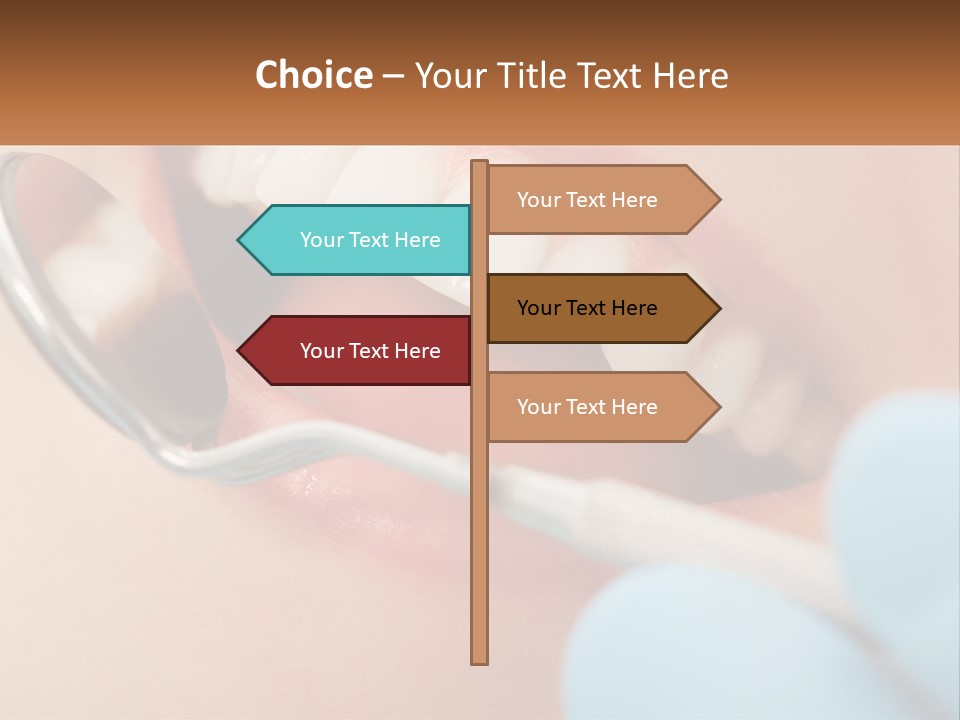 A Person With A Toothbrush In Their Mouth PowerPoint Template
