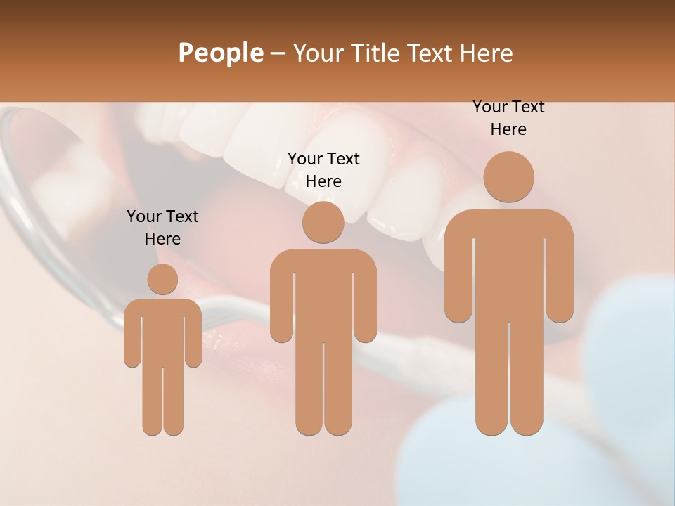 A Person With A Toothbrush In Their Mouth PowerPoint Template