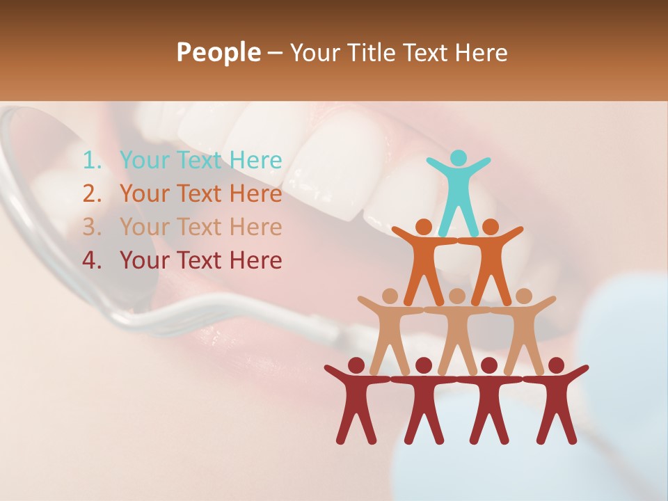 A Person With A Toothbrush In Their Mouth PowerPoint Template