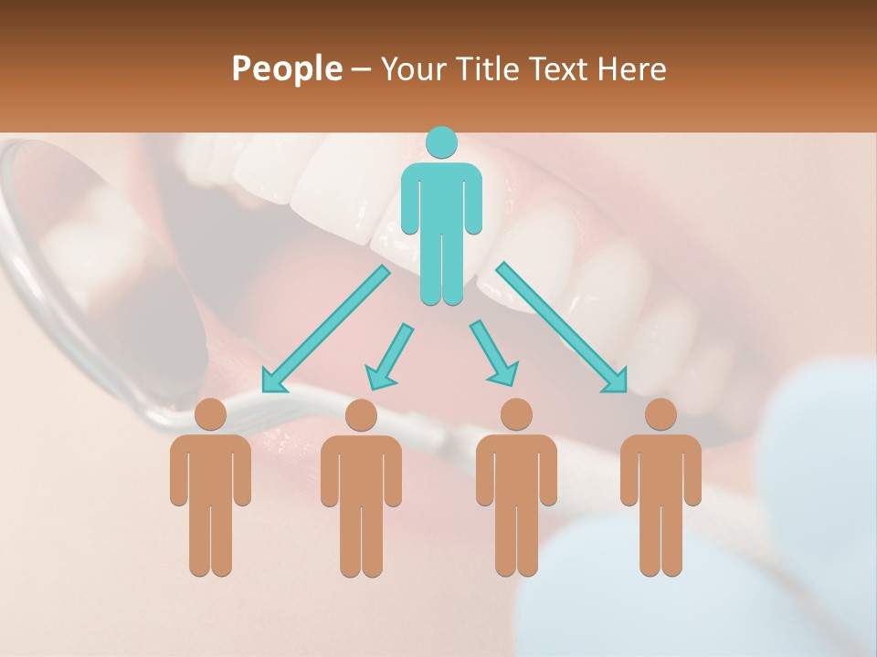 A Person With A Toothbrush In Their Mouth PowerPoint Template