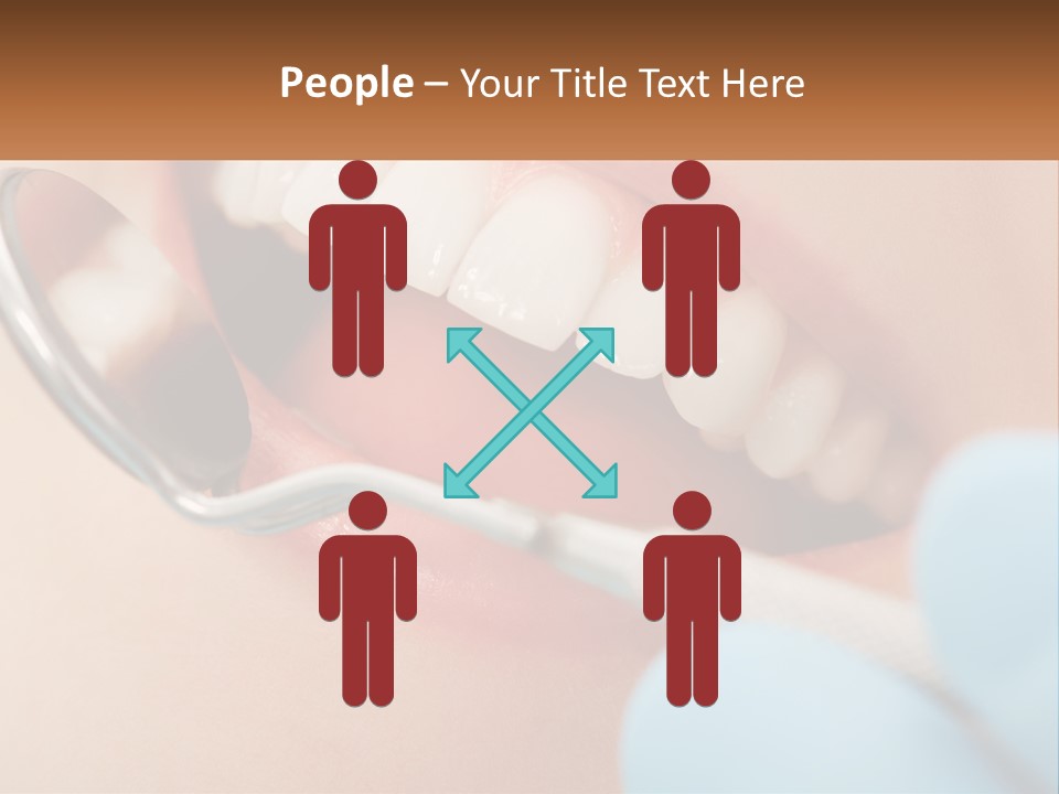 A Person With A Toothbrush In Their Mouth PowerPoint Template