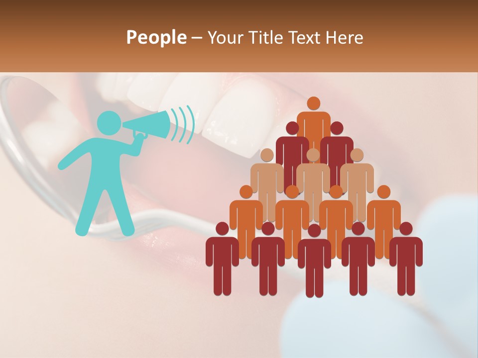 A Person With A Toothbrush In Their Mouth PowerPoint Template