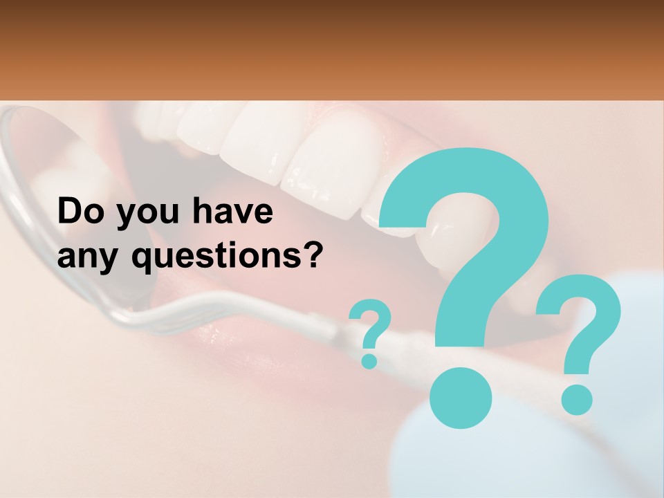 A Person With A Toothbrush In Their Mouth PowerPoint Template