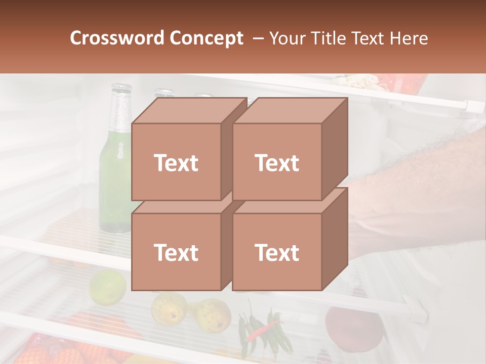 A Person Opening A Refrigerator With Green Drinks PowerPoint Template