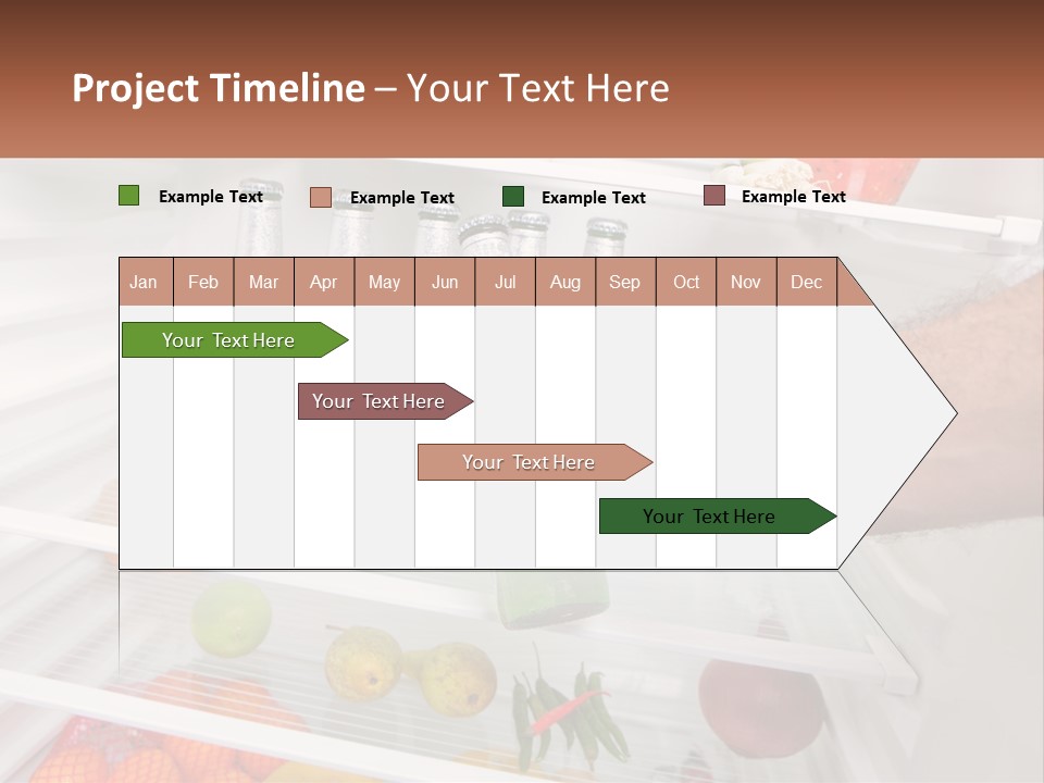 A Person Opening A Refrigerator With Green Drinks PowerPoint Template