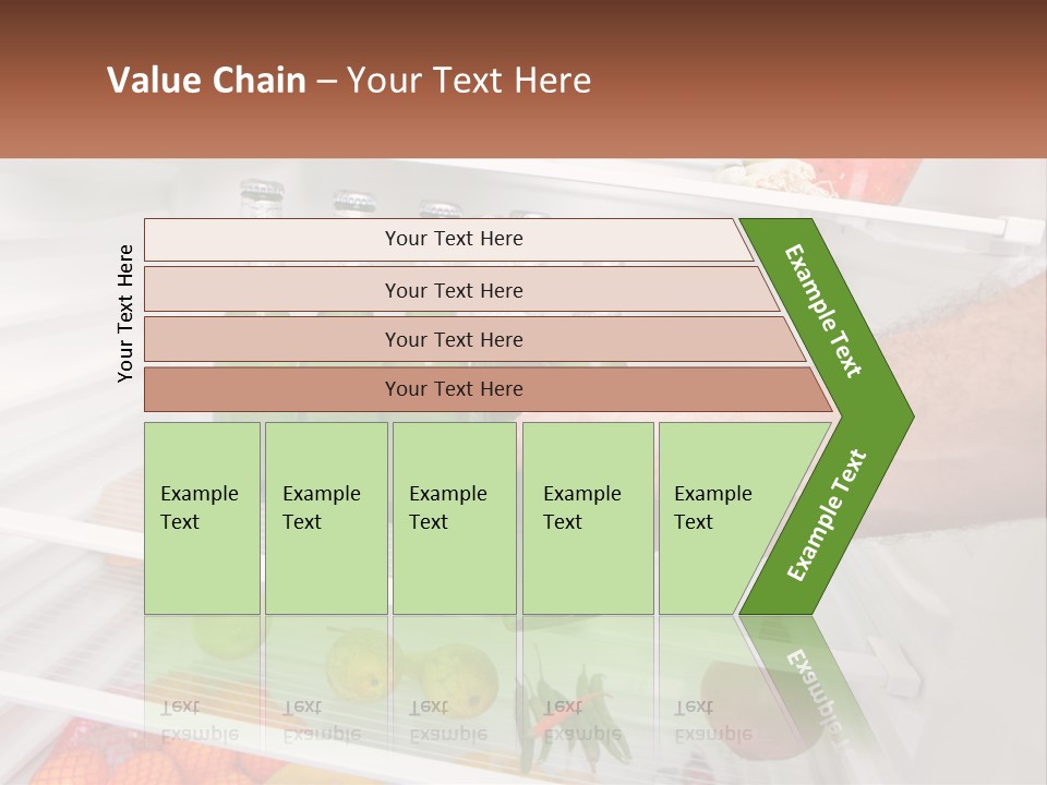 A Person Opening A Refrigerator With Green Drinks PowerPoint Template