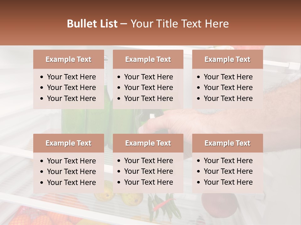 A Person Opening A Refrigerator With Green Drinks PowerPoint Template