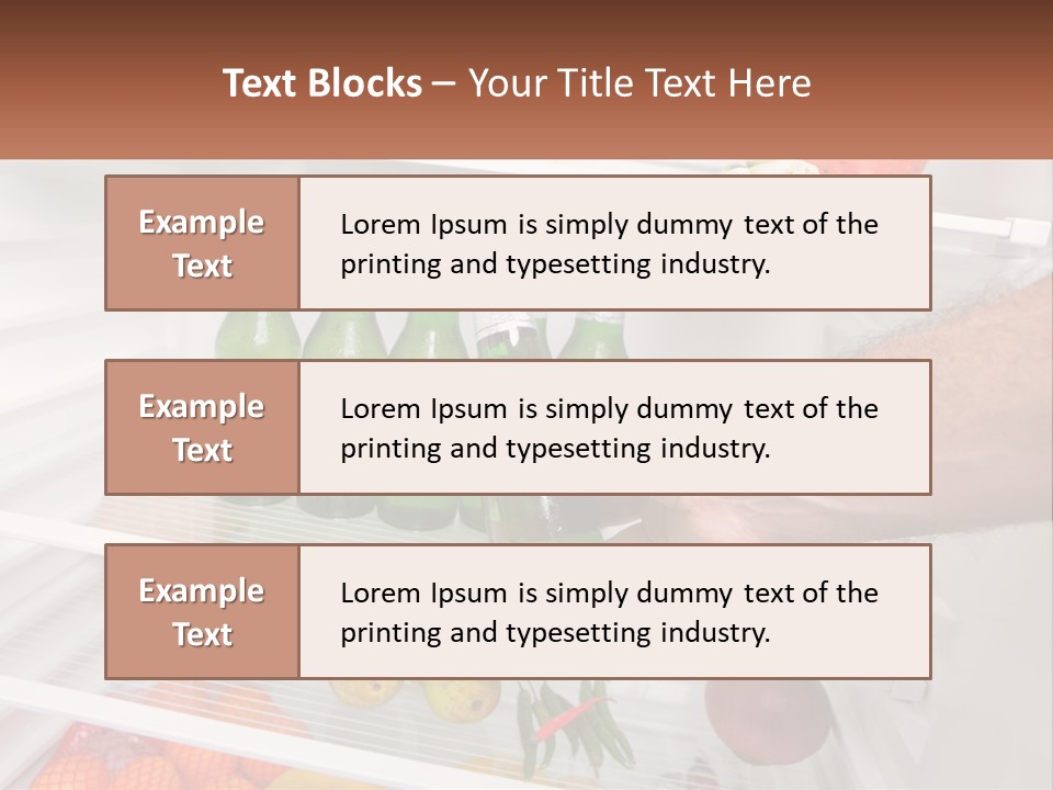 A Person Opening A Refrigerator With Green Drinks PowerPoint Template