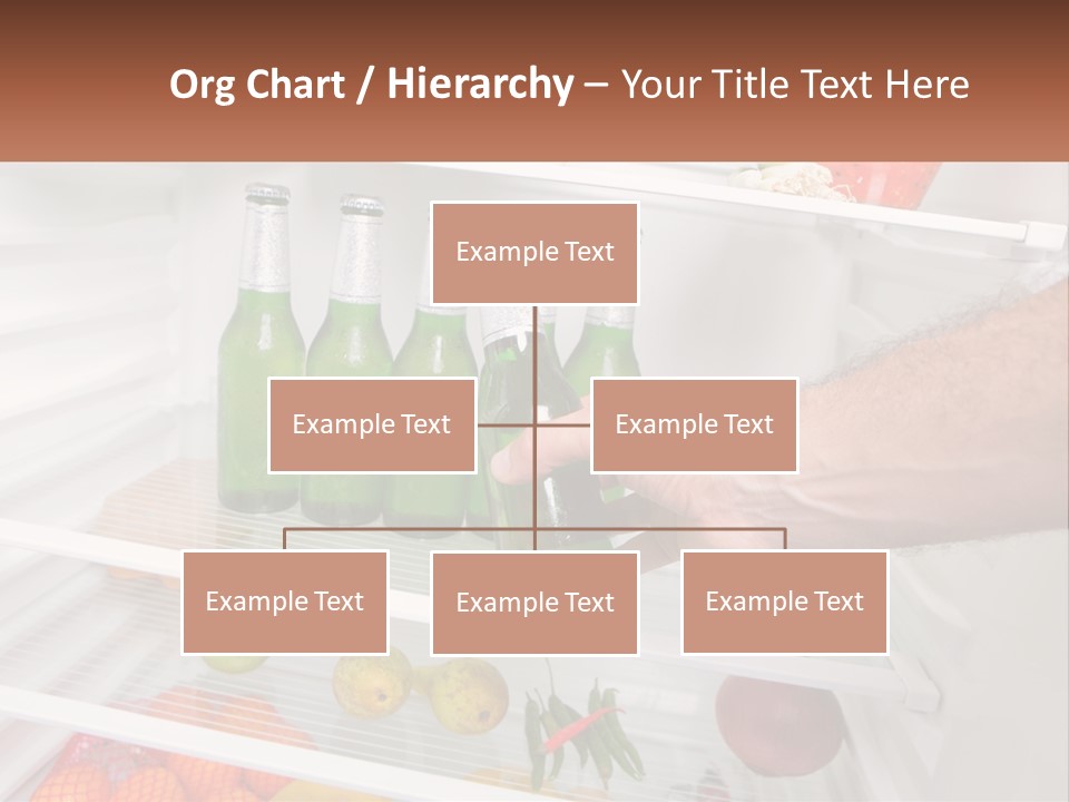 A Person Opening A Refrigerator With Green Drinks PowerPoint Template