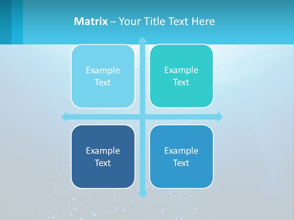 A Blue Water Powerpoint Presentation With Bubbles PowerPoint Template