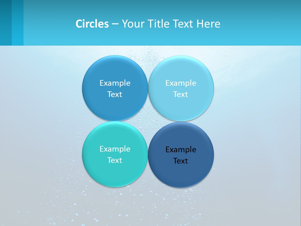 A Blue Water Powerpoint Presentation With Bubbles PowerPoint Template