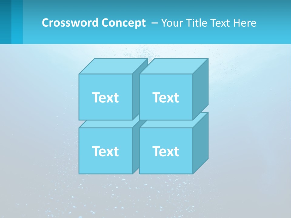A Blue Water Powerpoint Presentation With Bubbles PowerPoint Template