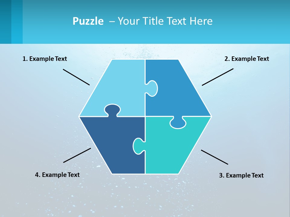 A Blue Water Powerpoint Presentation With Bubbles PowerPoint Template