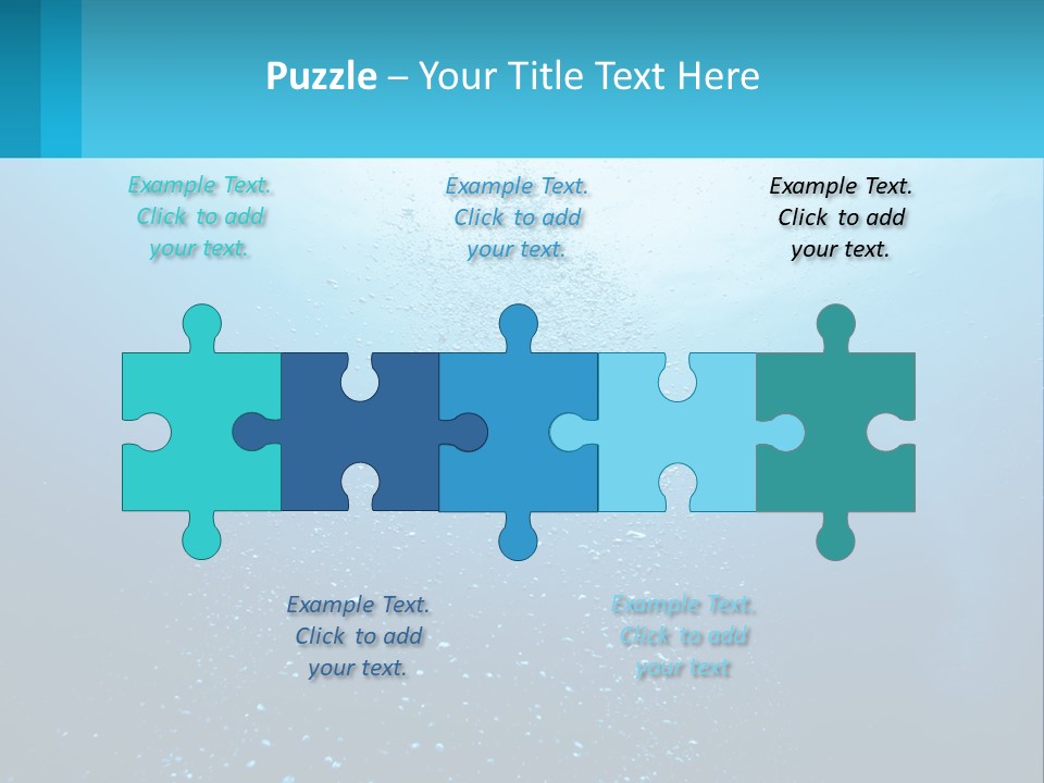 A Blue Water Powerpoint Presentation With Bubbles PowerPoint Template
