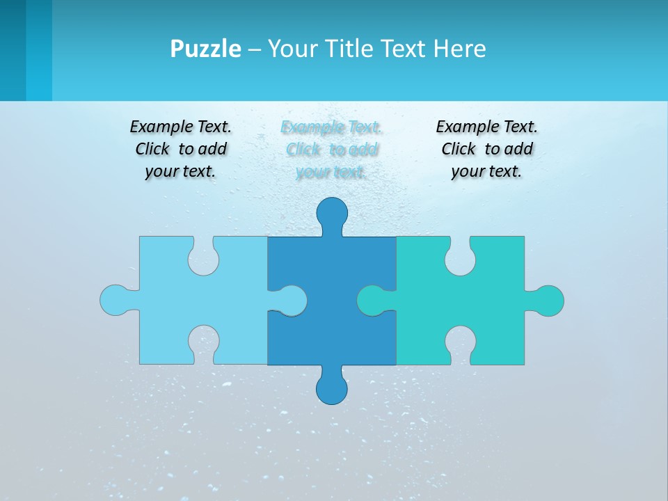 A Blue Water Powerpoint Presentation With Bubbles PowerPoint Template