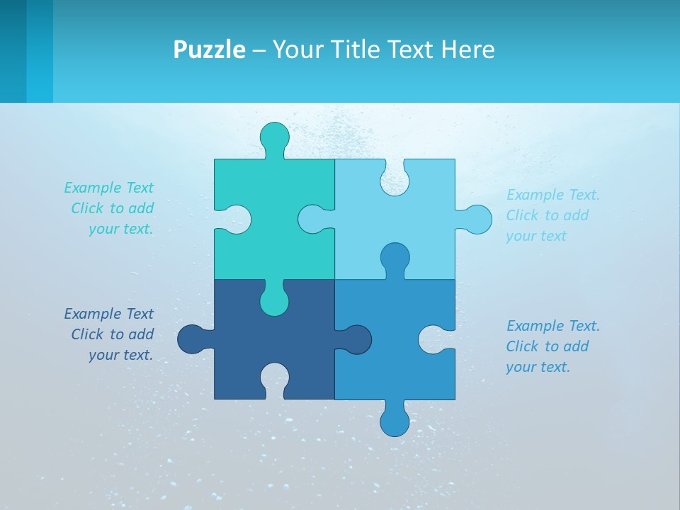 A Blue Water Powerpoint Presentation With Bubbles PowerPoint Template