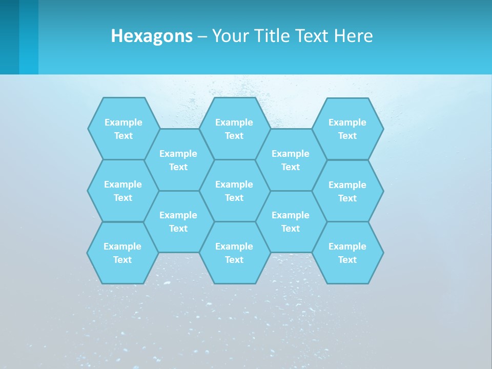 A Blue Water Powerpoint Presentation With Bubbles PowerPoint Template