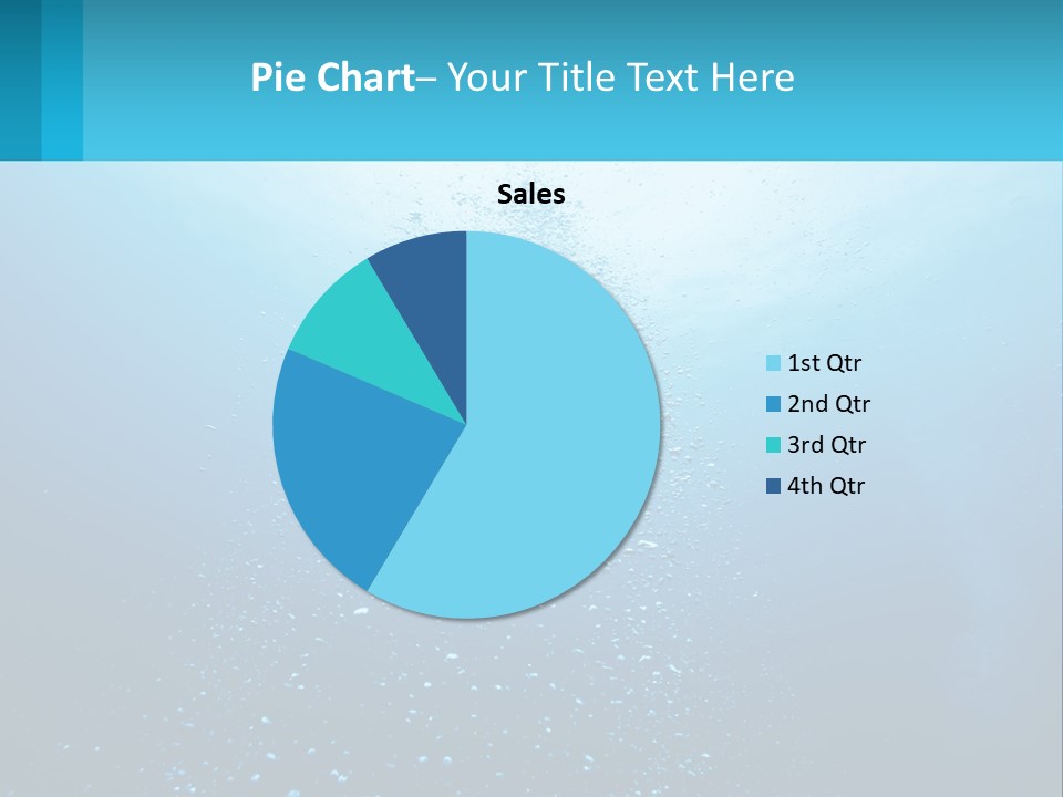 A Blue Water Powerpoint Presentation With Bubbles PowerPoint Template