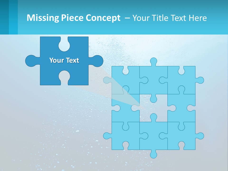 A Blue Water Powerpoint Presentation With Bubbles PowerPoint Template