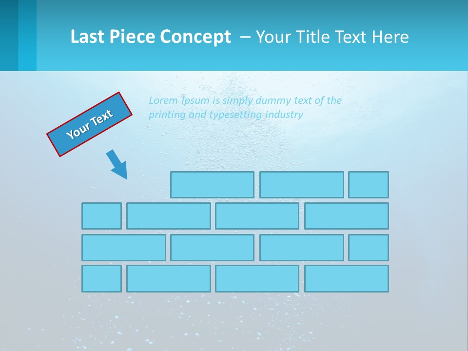 A Blue Water Powerpoint Presentation With Bubbles PowerPoint Template