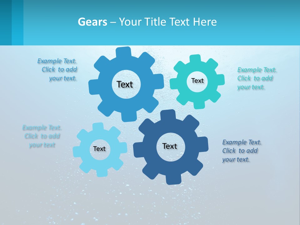 A Blue Water Powerpoint Presentation With Bubbles PowerPoint Template