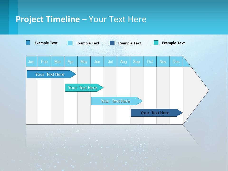 A Blue Water Powerpoint Presentation With Bubbles PowerPoint Template