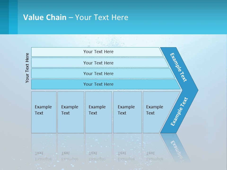 A Blue Water Powerpoint Presentation With Bubbles PowerPoint Template